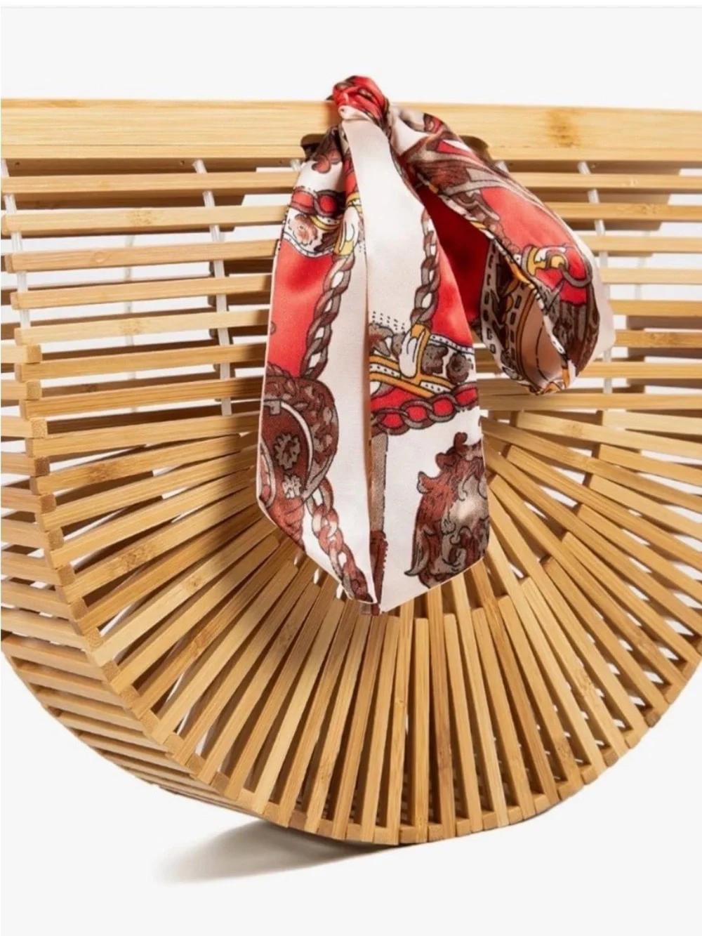 Natural Bamboo Arc Tote - Unbranded